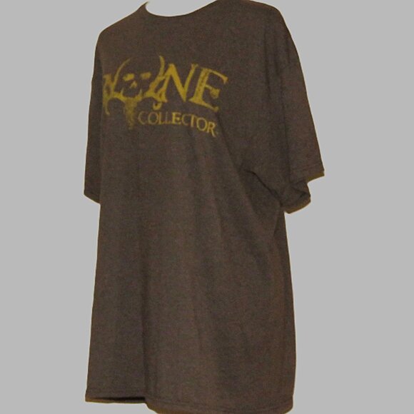 Bone Collector Men's Brown Short Sleeve T-Shirt with Skull Size L 42-44 (C261) - Picture 4 of 6